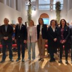 La presidenta del Govern, Marga Prohens, junto al presidente del Consell de Mallorca, Llorenç Galmés, entre otras autoridades en el acto de lectura del manifiesto con motivo del Día Internacional de la Mujer - Europa Press
