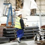 Un trabajador de una obra.