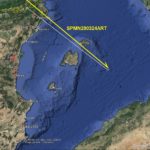 Trayectoria del objeto captado. Montaje: CSIC.