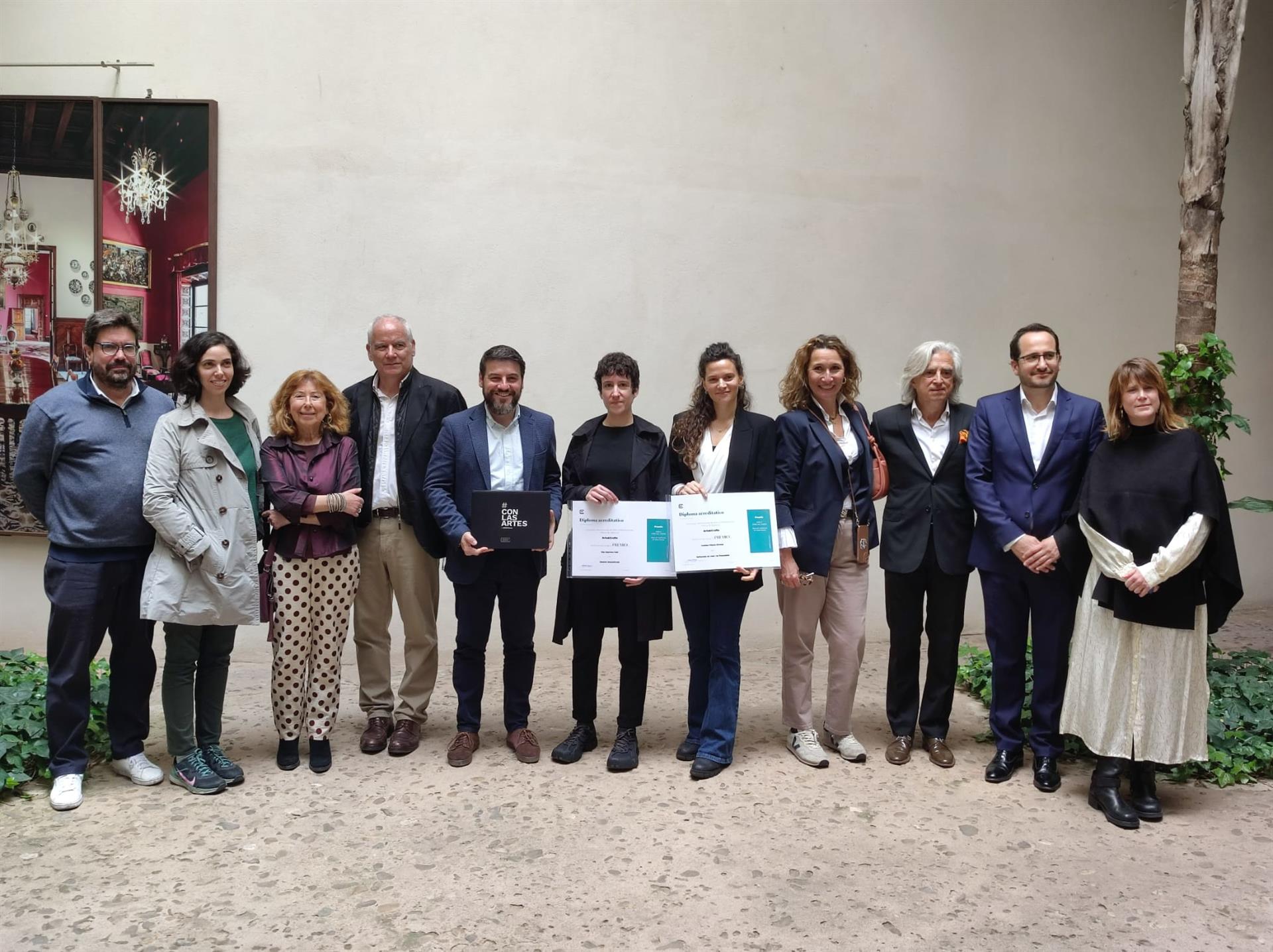 Las artistas Cristina Vinyals y Mar Guerrero han sido las ganadoras del I Concurso Internacional de Arte Contemporáneo Ciutat de Palma 'Arts & Crafts'. - EUROPA PRESS