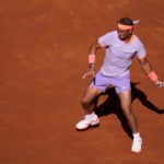 El tenista español Rafa Nadal en su partido y victoria ante Cobolli en Primera Ronda del Barcelona Open Banc Sabadell 2024 - @BCNOPENBS