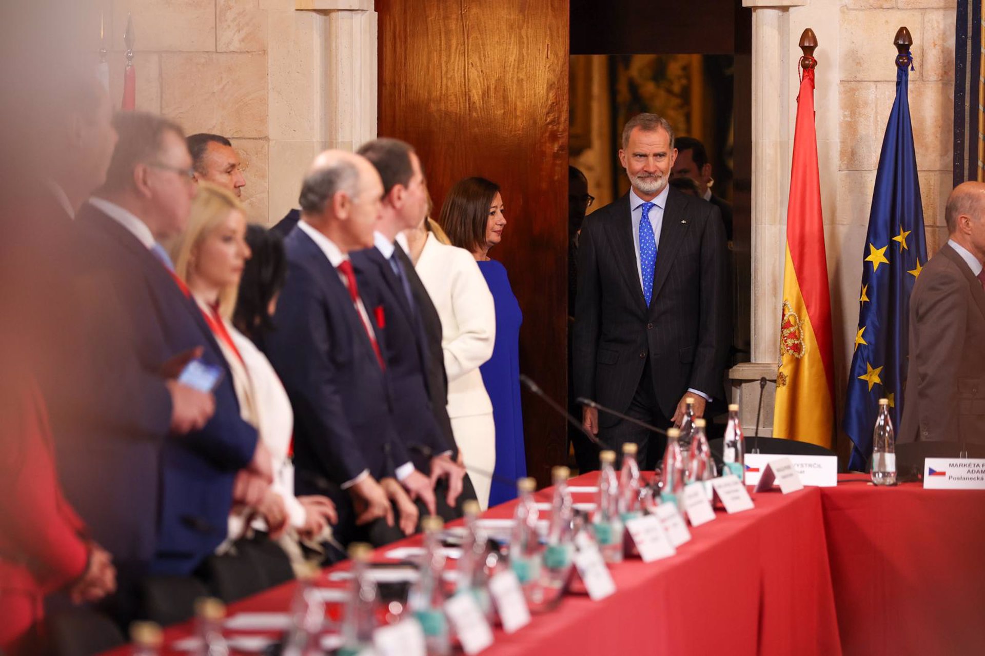 El Rey Felipe VI, en la Conferencia de Presidentes de Parlamentos de la Unión Europea, en Palma. - TOMÀS MOYÀ-EUROPA PRESS