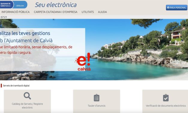 Calvià anima a usar su Sede Electrónica, que ya funciona «con total normalidad», tras el ciberataque de enero