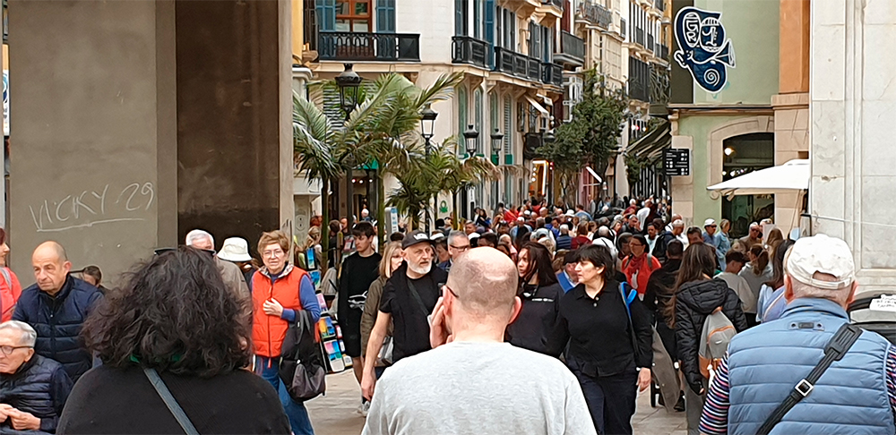 Turistas en Palma.