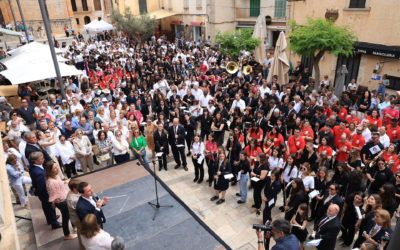 Más de 700 músicos se reúnen en Santanyí para conmemorar 30 años del primer Encuentro de Bandas de Música