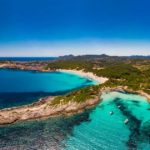 Vista aérea de la Playa de Cala Agulla.