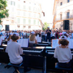 Pianada en la Plaza del Ayuntamiento de Palma.