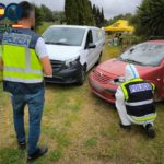 Agentes de la Policía Científica trabajan en la finca de Manacor donde se produjeron los crímenes. - POLICÍA NACIONAL