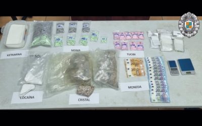 La Policía Local de Sant Josep encuentra cuatro kilos de cocaína tras arrestar a un hombre por violencia de género