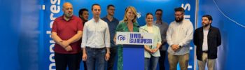 La eurodiputada del PP Rosa Estaràs, en declaraciones a los medios. - EUROPA PRESS