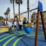 El alcalde de Inca, Virgilio Moreno, y el regidor de Urbanismo, Andreu Caballero, inauguran nuevos parques infantiles. - AYUNTAMIENTO DE INCA