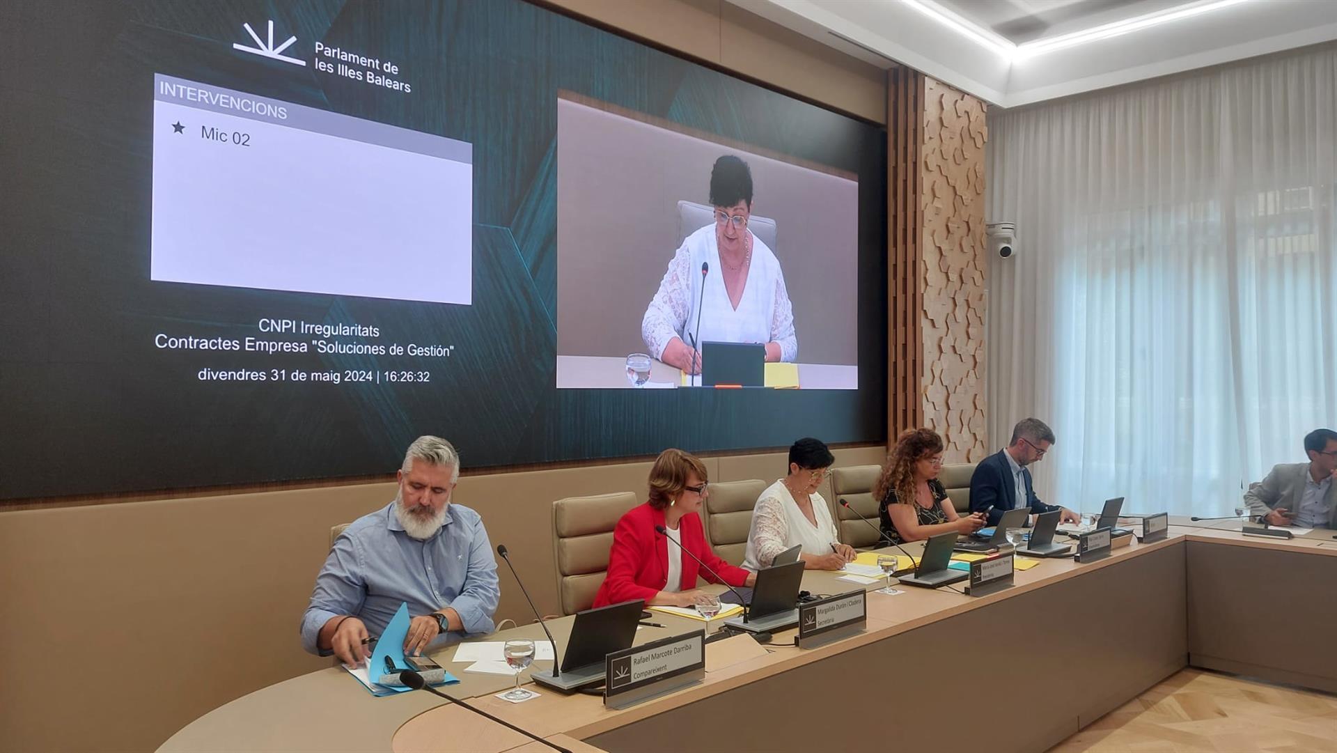 El exjefe de Logística de Son Espases, Rafael Marcote, en su comparecencia en la Comisión parlamentaria sobre las Irregularidades en los contratos con la empresa Soluciones de Gestión. - EUROPA PRESS