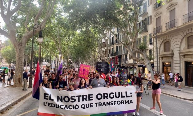 3.000 personas recorren el centro de Palma en la manifestación del Día del Orgullo LGTBI 2024