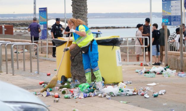 Emaya espera recoger de 15 a 18 toneladas de residuos en el operativo por la noche de Sant Joan