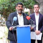 El vicepresidente del Consell, Pedro Bestard, y el presidente de la institución insular, Llorenç Galmés, en una rueda de prensa conjunta a 4 de julio de 2023. - Isaac Buj - Europa Press - Archivo