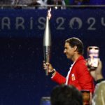 Rafa Nadal en la ceremonia de inauguración de los Juegos de París.