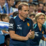Jagoba Arrasate, entrenador del RCD Mallorca, en Butarque.