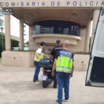 Los agentes localizaron la moto utilizada para el robo. - POLICÍA NACIONAL