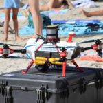 Dron de salvamento utilizado en la demostración en Cala Santanyí. - AYTO. DE SANTANYÍ