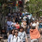 Turistas en la calle San Miguel de Palma.