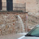 Porreres, afectada por las lluvias.