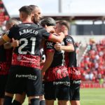 El Mallorca celebra el gol marcado ante el Villarreal el pasado fin de semana.