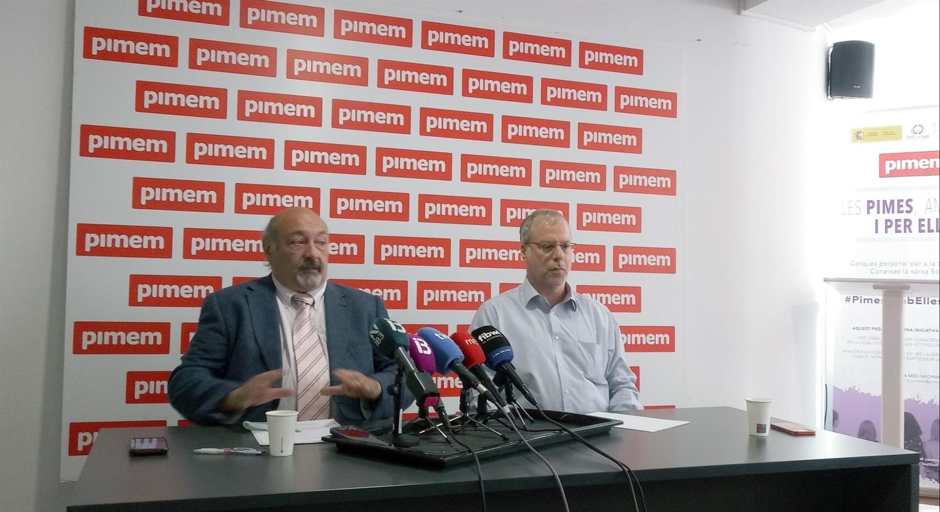 El presidente de Pimem- Restauración, César Amable García, y el vicepresidente, Rafael Matas. - EUROPA PRESS