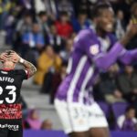 Maffeo se lamenta del gol del Valladolid. A pesar de todo el Mallorca ganó en Zorrilla.
