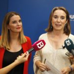 Prohens y Gamarra atendiendo a los medios en la sede del PP balear. - Isaac Buj - Europa Press - Archivo