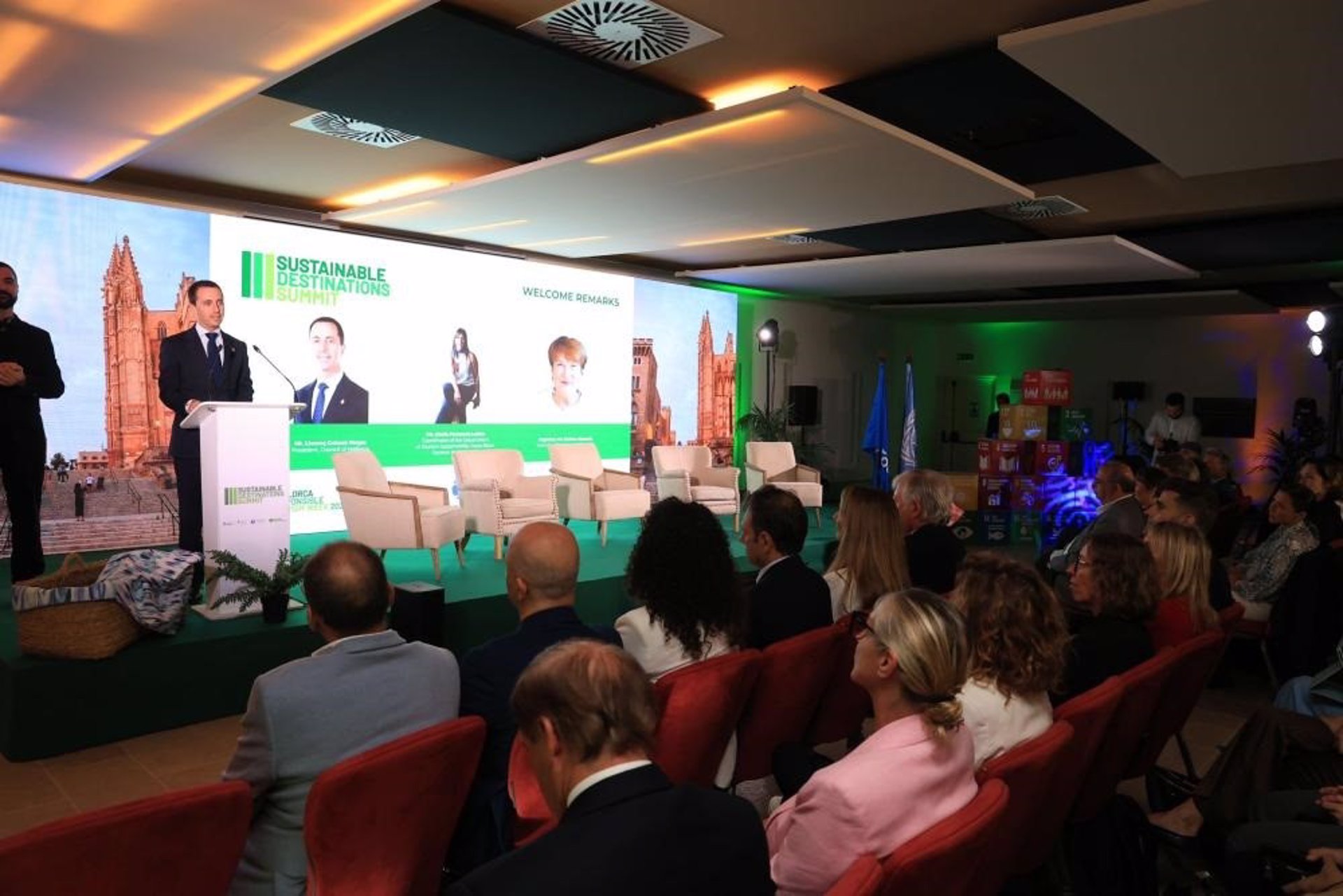 El presidente del Consell de Mallorca, Llorenç Galmés, en la presentación de la Cumbre. - CONSELL DE MALLORCA