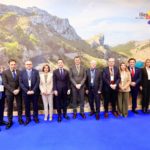 El conseller de Turismo, Cultura y Deportes, Jaume Bauzà, junto con la delegación balear en la World Travel Market (WTM) de Londres. - CAIB