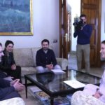 Audiencia de la presidenta Margalida Prohens con el president de la Obra Cultural Balear, Antoni Llabrés. (CAIB).