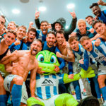 El Atlético Baleares celebra la victoria.