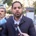 El secretario general de Vox, Ignacio Garriga, en una visita al barrio barcelonés Besòs-Maresme - VOX