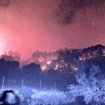 Incendio declarado en Andratx. Foto: Ibanat.