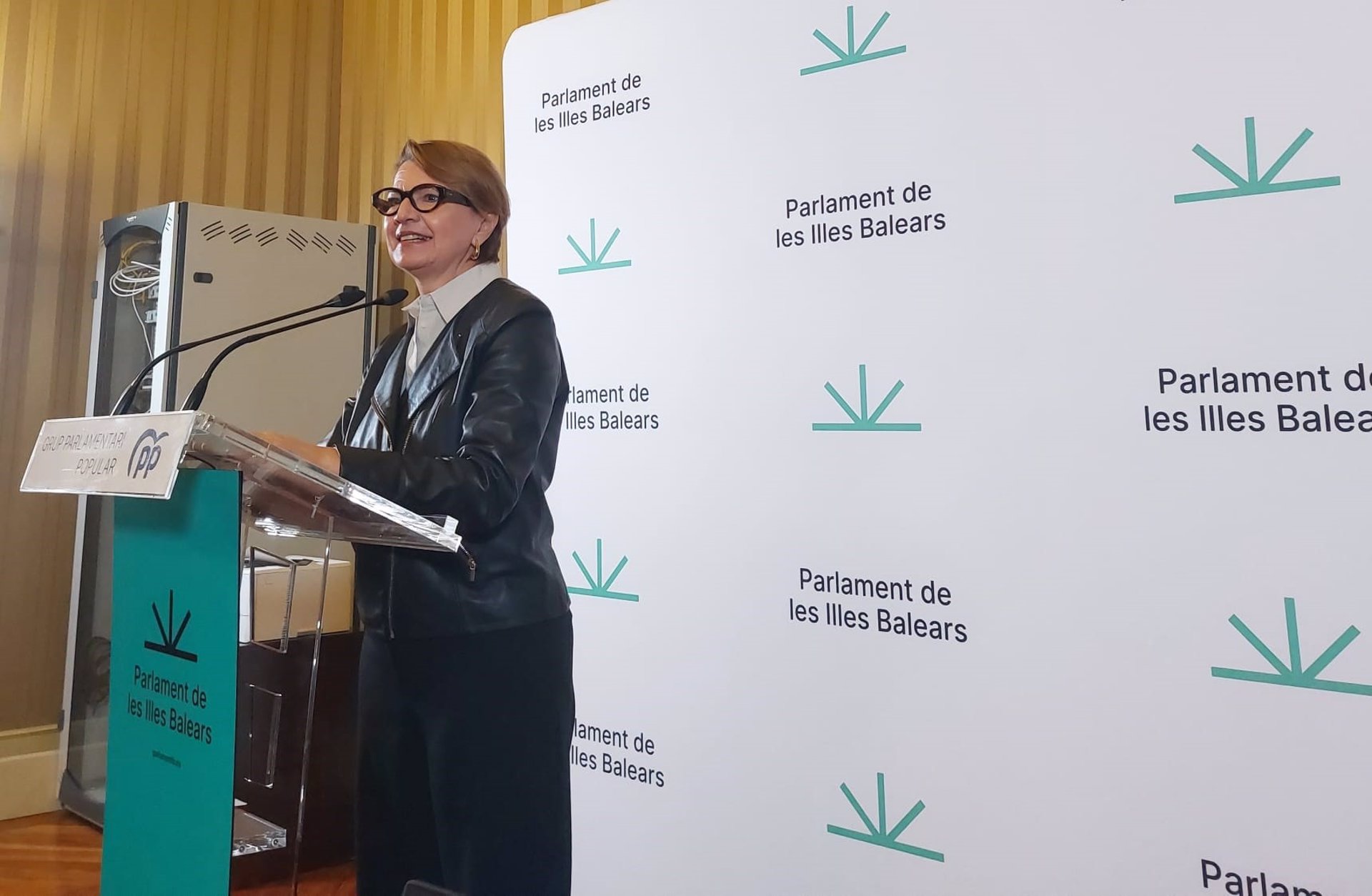 La portavoz parlamentaria adjunta del PP, Marga Durán, en rueda de prensa - EUROPA PRESS