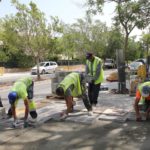 Operarios del Ayuntamiento de Palma trabajando en las obras de la calle Francisco Vidal Sureda. - AYUNTAMIENTO DE PALMA - Archivo
