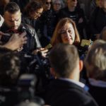 La presidenta del Congreso, Francina Armengol, acude a la capilla ardiente del expresidente del Govern Francesc Antich. - TOMÀS MOYÀ