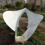 Escultura 'Negro & Blanco Horizontal' tras la limpieza de las pintadas bandálicas. - AYUNTAMIENTO DE PALMA