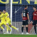 El Villarreal celebra uno de los goles.