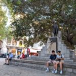 La estatua de Antonio Maura en la plaza del Mercat de Palma. - ARCA